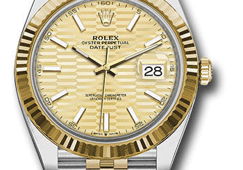 Rolex Steel and Yellow Gold Rolesor Datejust 41 Watch 126333 gflmij
