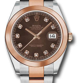 Rolex Steel and Everose Rolesor Datejust 41 Watch 126301 chodo