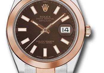 Rolex Steel and Everose Rolesor Datejust 41 Watch 126301 choio