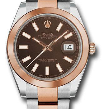 Rolex Steel and Everose Rolesor Datejust 41 Watch 126301 choio