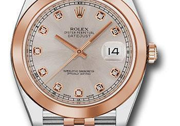 Rolex Steel and Everose Rolesor Datejust 41 Watch 126301 sudj