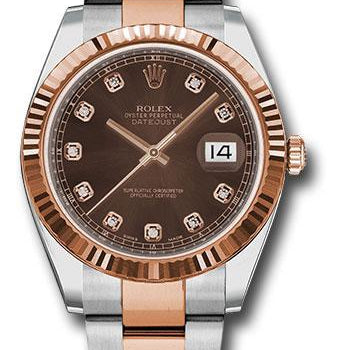 Rolex Steel and Everose Rolesor Datejust 41 Watch 126331 chodo
