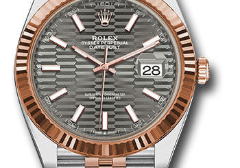 Rolex Steel and Everose Rolesor Datejust 41 126331 slflmij