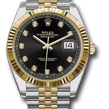 Rolex Steel and Yellow Gold Rolesor Datejust 41 Watch 126333 bkdj