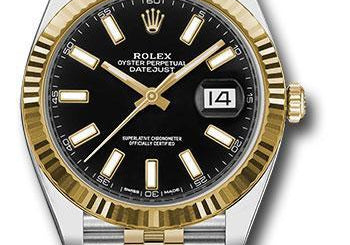 Rolex Steel and Yellow Gold Rolesor Datejust 41 Watch 126333 bkij