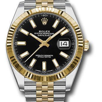 Rolex Steel and Yellow Gold Rolesor Datejust 41 Watch 126333 bkij