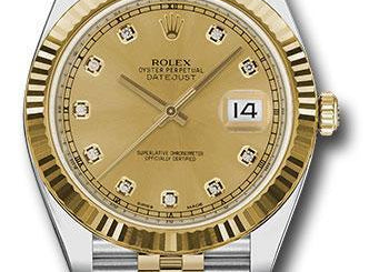 Rolex Steel and Yellow Gold Rolesor Datejust 41 Watch 126333 chdj