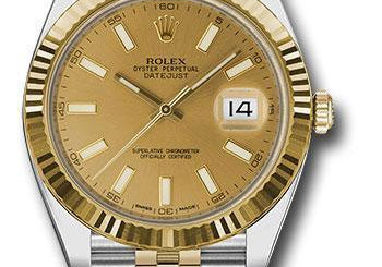 Rolex Steel and Yellow Gold Rolesor Datejust 41 Watch 126333 chij