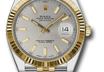 Rolex Steel and Yellow Gold Rolesor Datejust 41 Watch 126333 sij