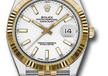 Rolex Steel and Yellow Gold Rolesor Datejust 41 Watch 126333 wij