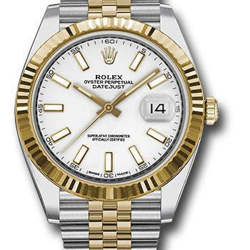 Rolex Steel and Yellow Gold Rolesor Datejust 41 Watch 126333 wij