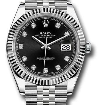Rolex Steel and White Gold Rolesor Datejust 41 Watch 126334 bkdj