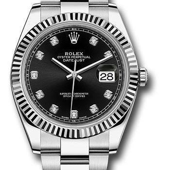 Rolex Steel and White Gold Rolesor Datejust 41 Watch 126334 bkdo