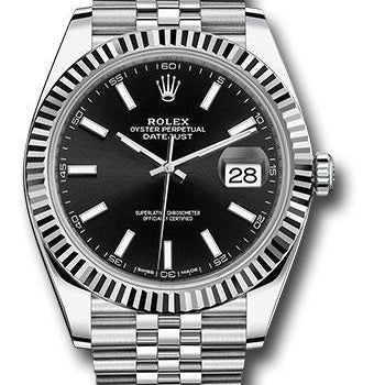 Rolex Steel and White Gold Rolesor Datejust 41 Watch 126334 bkij