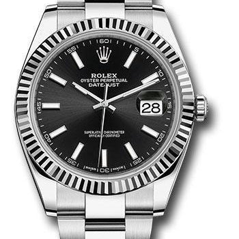 Rolex Steel and White Gold Rolesor Datejust 41 Watch 126334 bkio