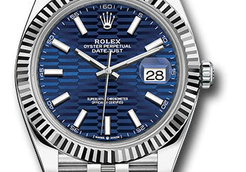 Rolex Steel and White Gold Rolesor Datejust 41 Watch 126334 blflmij
