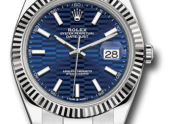 Rolex Steel and White Gold Rolesor Datejust 41 Watch 126334 blflmio