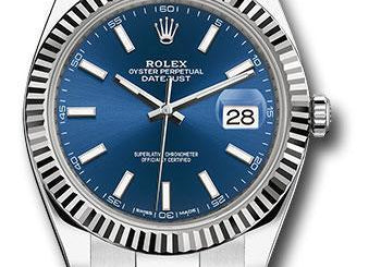 Rolex Steel and White Gold Rolesor Datejust 41 Watch 126334 blio