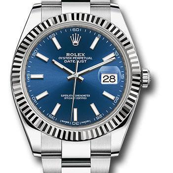 Rolex Steel and White Gold Rolesor Datejust 41 Watch 126334 blio