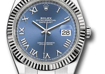 Rolex Steel and White Gold Rolesor Datejust 41 Watch 126334 blro
