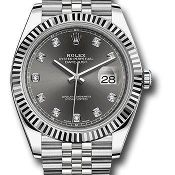 Rolex Steel and White Gold Rolesor Datejust 41 Watch 126334 dkrdj