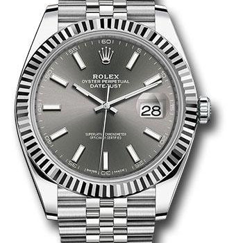 Rolex Steel and White Gold Rolesor Datejust 41 Watch 126334 dkrij