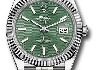 Rolex Steel and White Gold Rolesor Datejust 41 Watch 126334 mgflmij