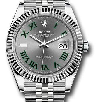 Rolex Steel and White Gold Rolesor Datejust 41 Watch 126334 slgrj