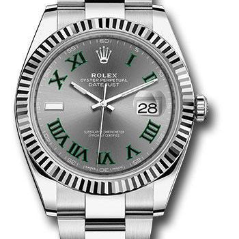 Rolex Steel and White Gold Rolesor Datejust 41 Watch 126334 slgro