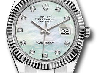 Rolex Steel and White Gold Rolesor Datejust 41 Watch 126334 wmdo