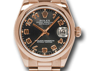 Rolex Pink Gold Datejust 31 Watch 178245 bkap