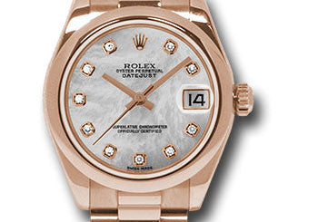 Rolex Pink Gold Datejust 31 Watch 178245 mdp