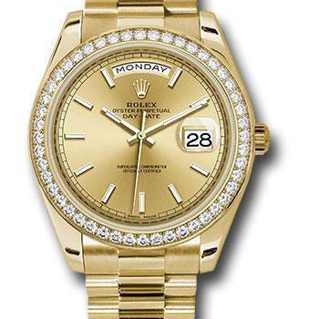 Rolex Day-Date 40 Watch 228348RBR chip