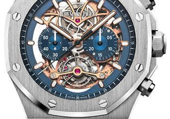 Audemars Piguet Royal Oak Tourbillon Chronograph Openworked Watch 26347PT.OO.D315CR.01
