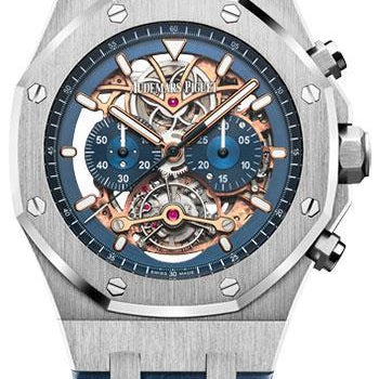 Audemars Piguet Royal Oak Tourbillon Chronograph Openworked Watch 26347PT.OO.D315CR.01