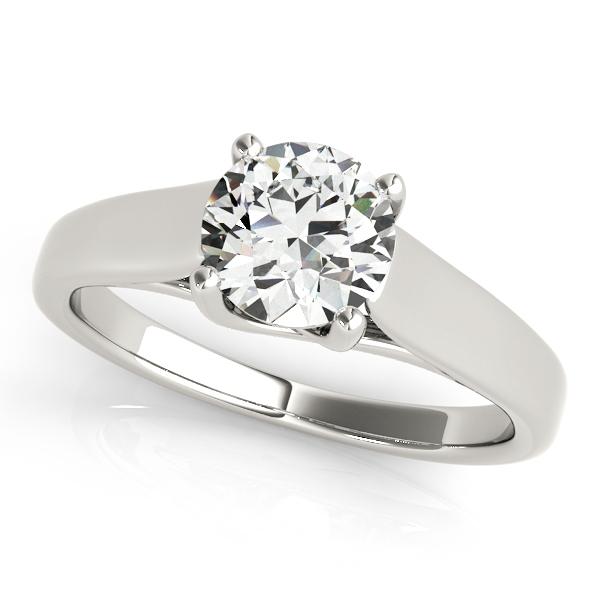 2 ct tw Trellis Engagement Ring with F Color VS Clarity GIA Certified Diamond