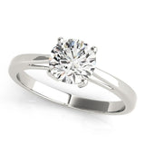 1 1/2 ct tw Solitaire Round Engagement Ring with F Color VS Clarity GIA Certified Diamond